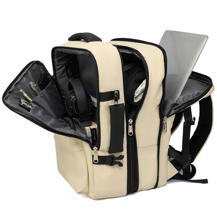 Backpack with 180-degree opening and expandable storage Stornfield
