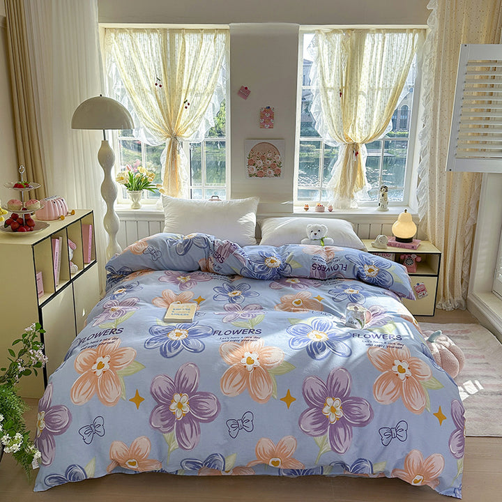 Elegant Floral Patterned Duvet Cover Set