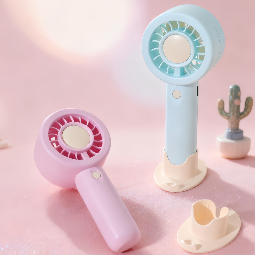 Women Portable Mini Fan with LED Lighting Stornfield