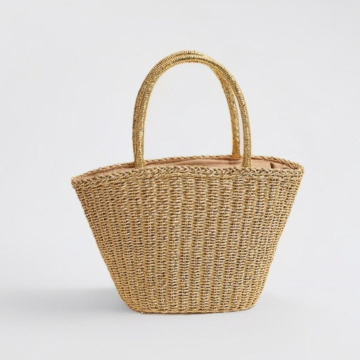Handcrafted basket bag with sturdy handles Stornfield