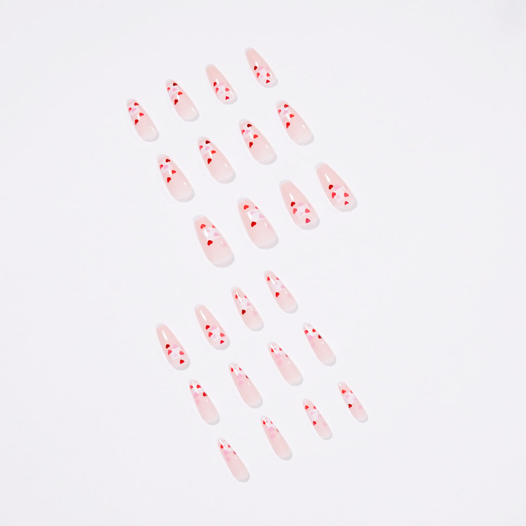 Artistic Nail Extensions with Heart Design Stornfield