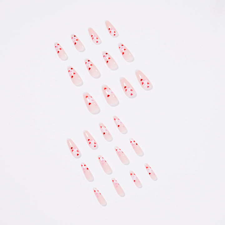 Artistic Nail Extensions with Heart Design Stornfield