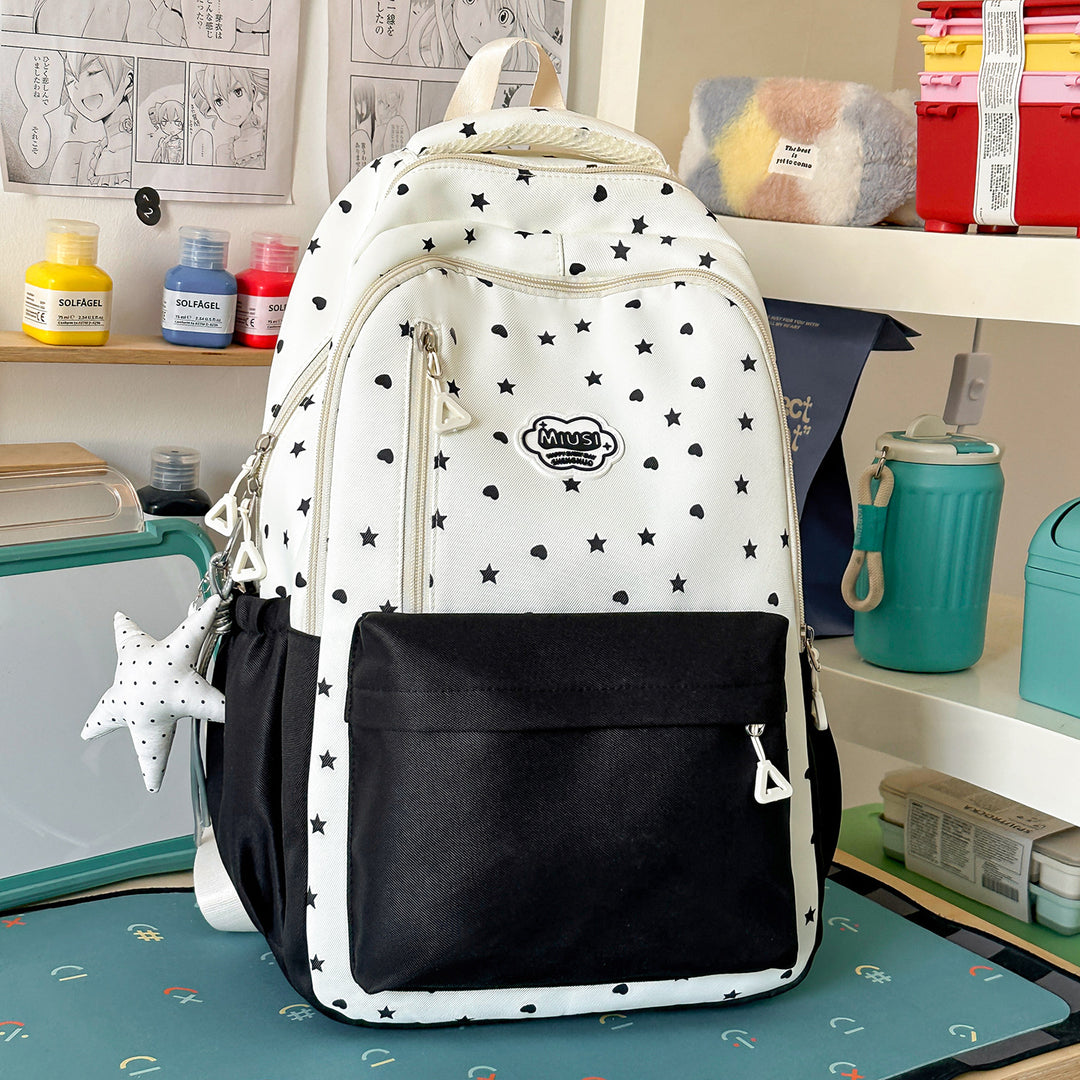 Star Print Casual Backpack Stornfield