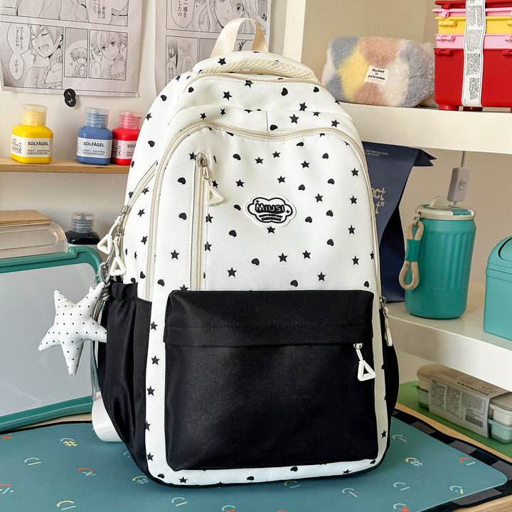 Star Print Casual Backpack Stornfield