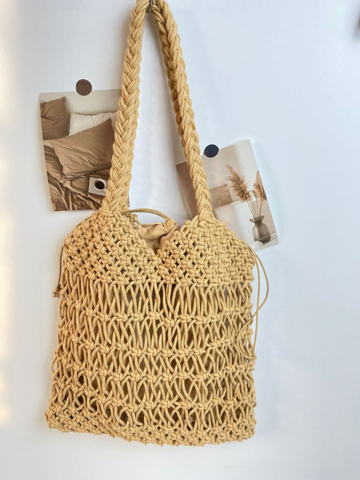 Hand-knotted shopping and beach bag Stornfield