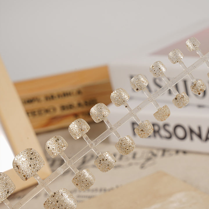Sparkling Glittery Press-On Nail Collection Stornfield