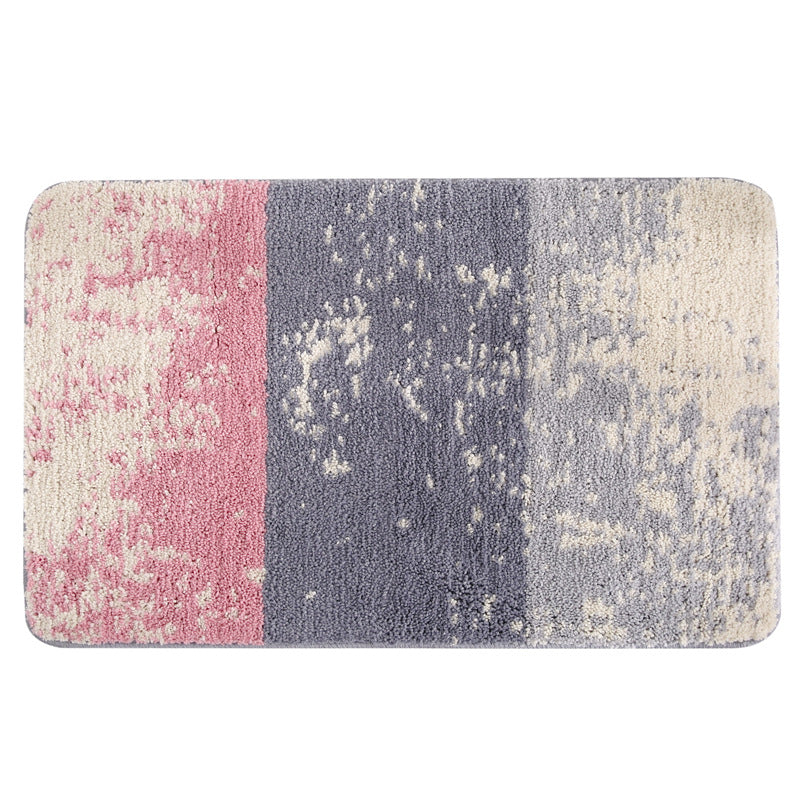 Soft Plush Abstract Design Bath Mat