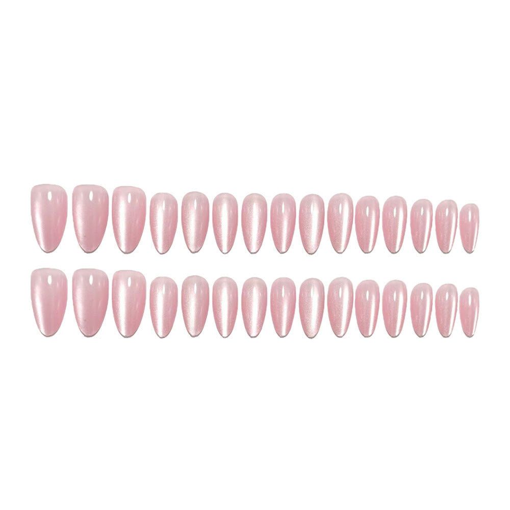 Artificial nails with elegant high gloss and pointed design Stornfield