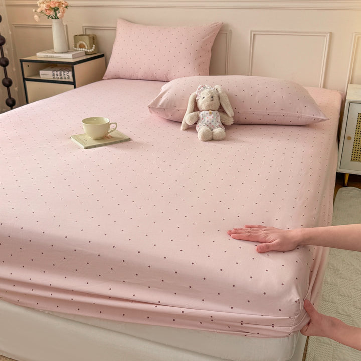 Soft Cotton Polka Dot Fitted Sheet