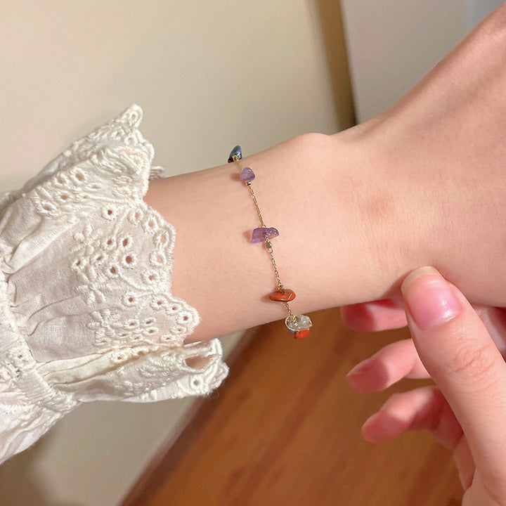Delicate Gemstone Charm Bracelet Stornfield