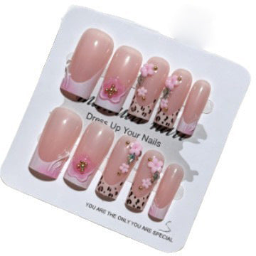 Floral Decorative Press-On Nail Tips Stornfield