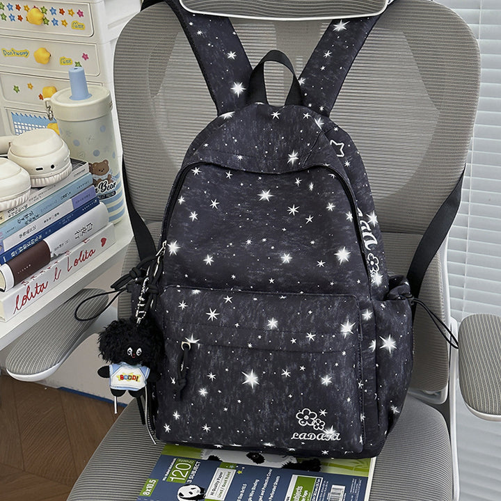 Star-Patterned Casual Backpack Stornfield