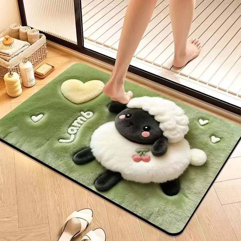 Cute Puppy Design Bath Mat