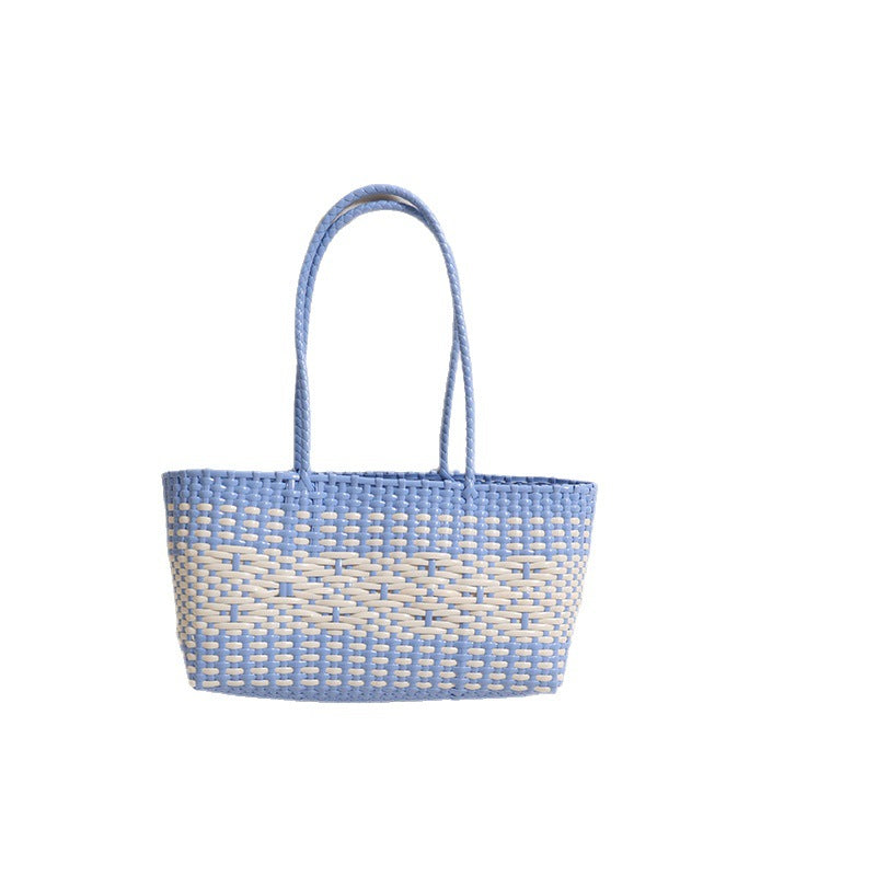 Braided tote bag with modern accents Stornfield