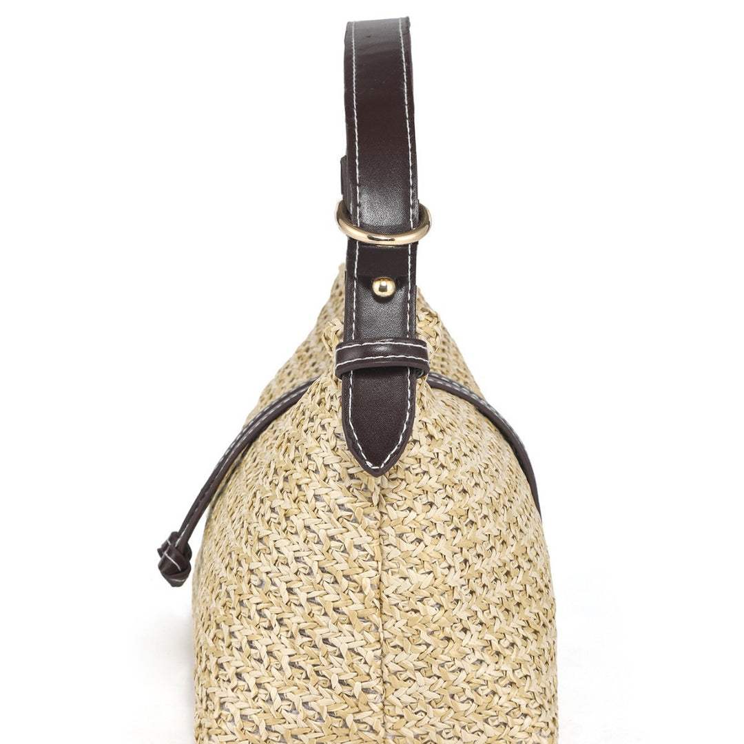 Textured Woven Shoulder Bag