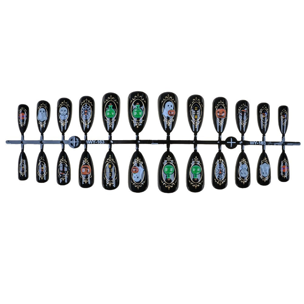 Decorative Themed Press-On Nail Set Stornfield