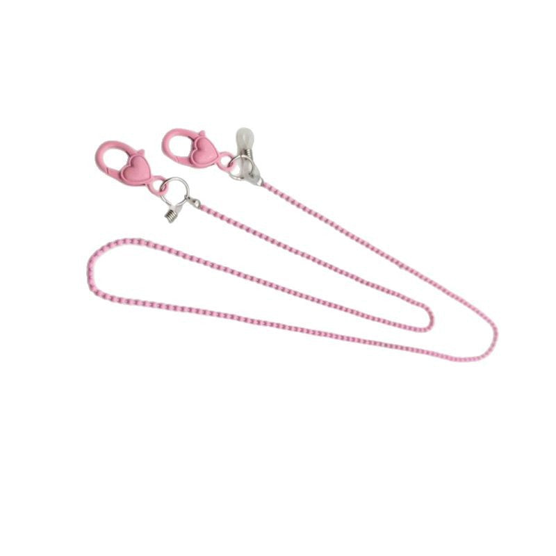 Fashionable glasses chain with heart pendant Stornfield