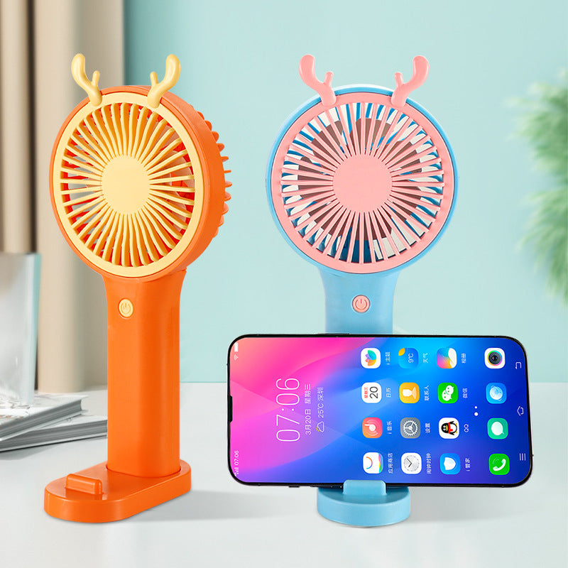 Unisex portable hand fan with smartphone holder Stornfield