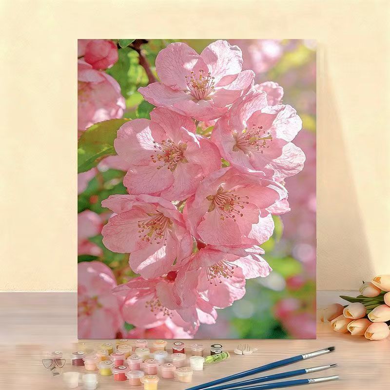 DIY Floral Painting Canvas Kit Stornfield