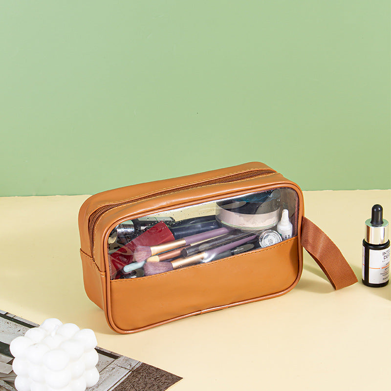 Cosmetic bag with transparent compartments Stornfield