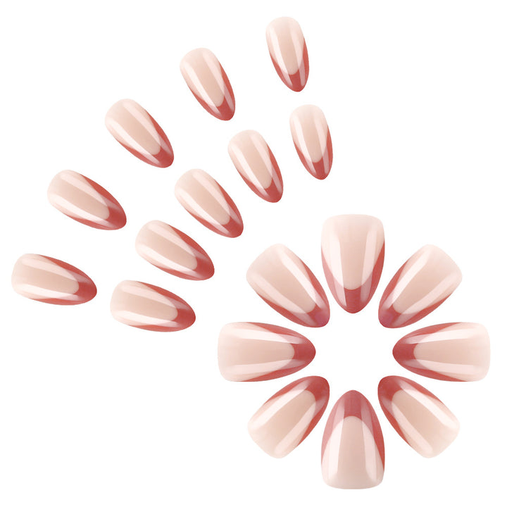 Elegant Almond-Shaped Press-On Nail Art Stornfield
