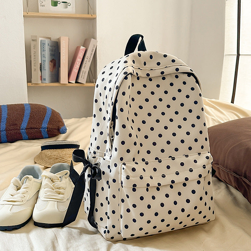 Fun Polka Dot Casual Backpack Stornfield