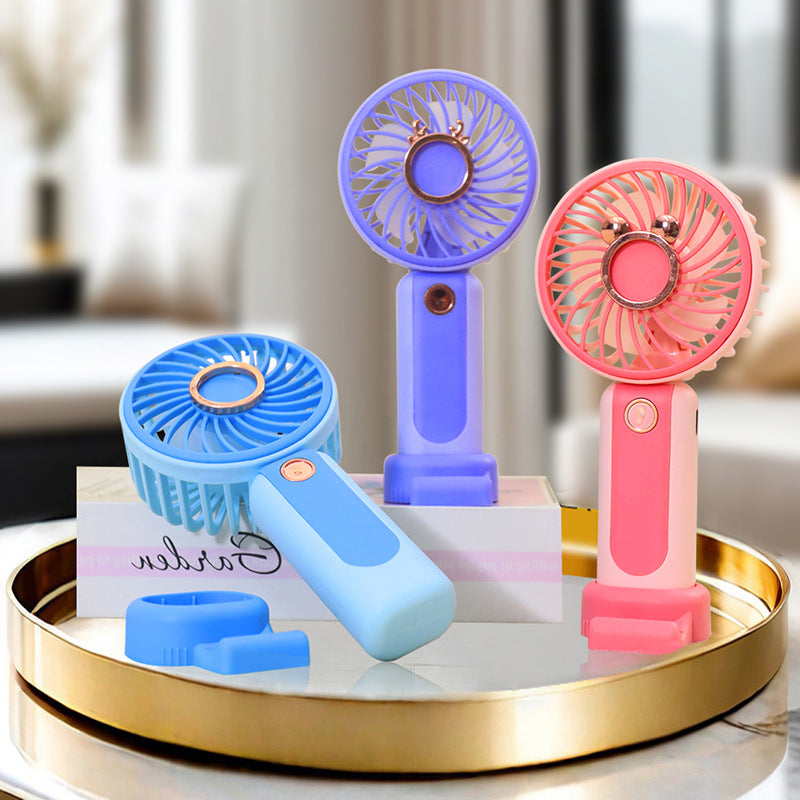 Ladies Portable Handheld Fan with Flexible Tilt Adjustment Stornfield