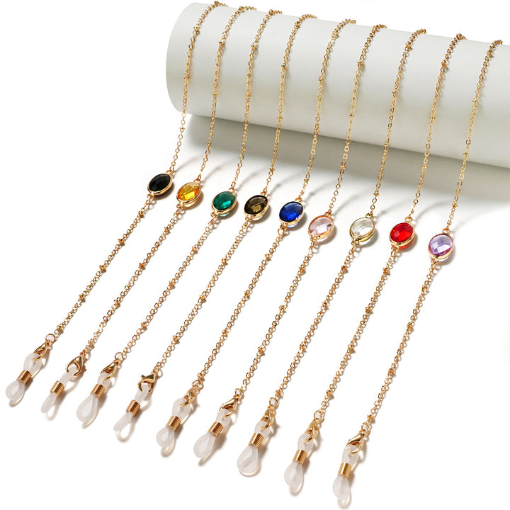 Chic Gemstone-Accented Eyewear Chain Stornfield