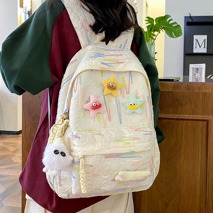 Backpack Made of High-Quality, Colorful Material with Playful Applications Stornfield