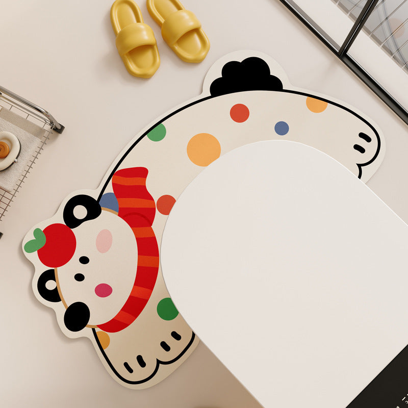 Playful Cat Shaped Bath Mat