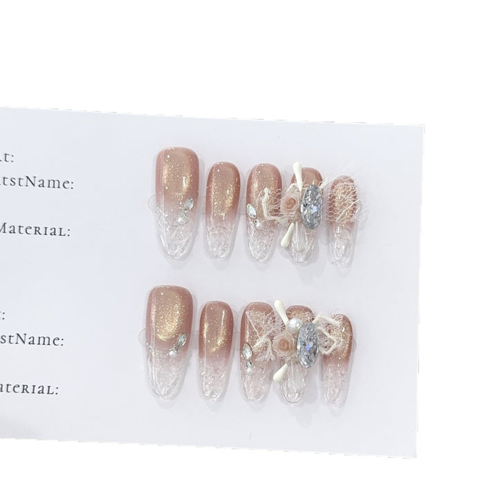 Decorative Press-On Nail Art Set 1790730501