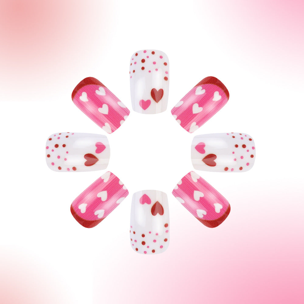 Heart Patterned Press-On Nail Art Stornfield