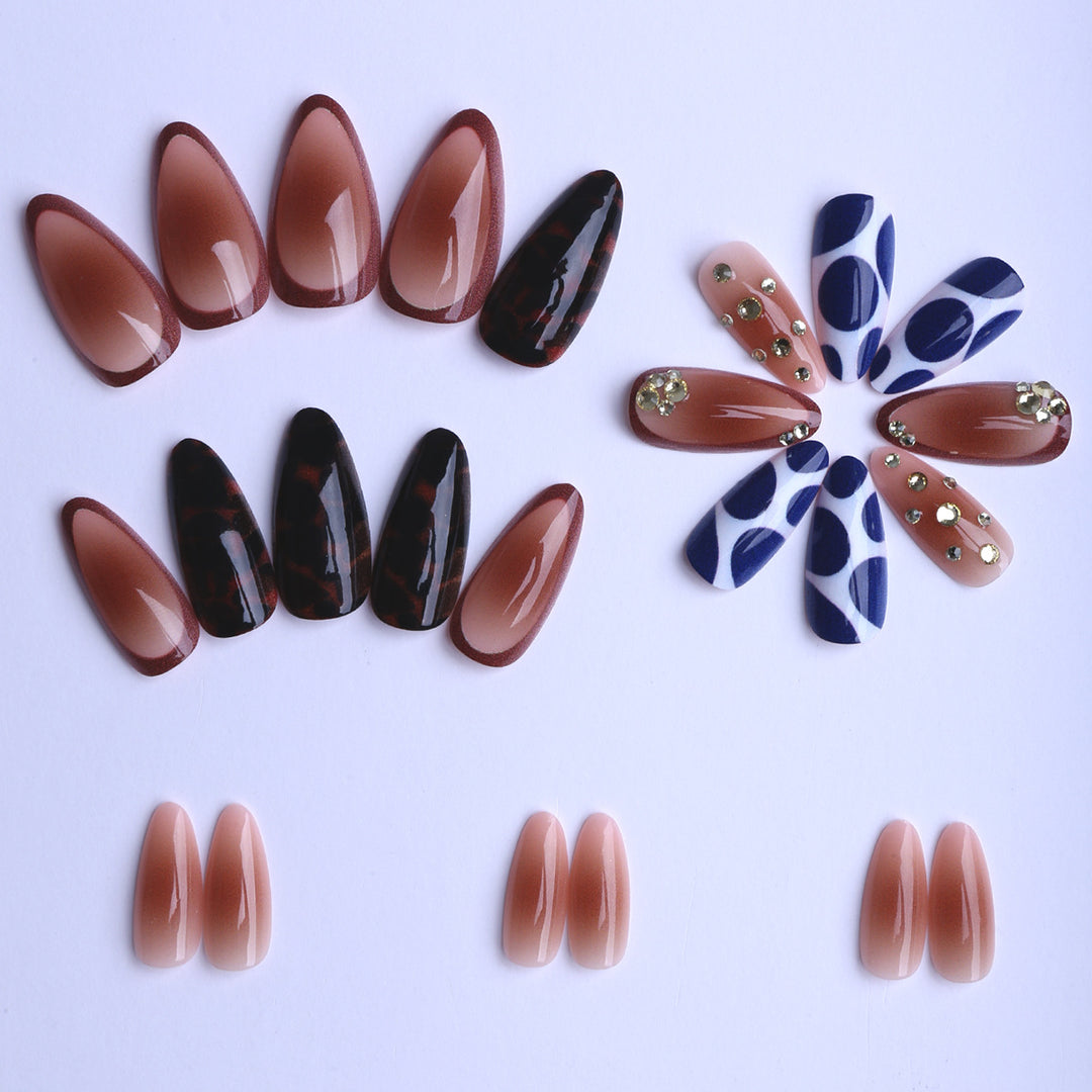 Artificial Stiletto Fingernails with Extravagant Design Stornfield