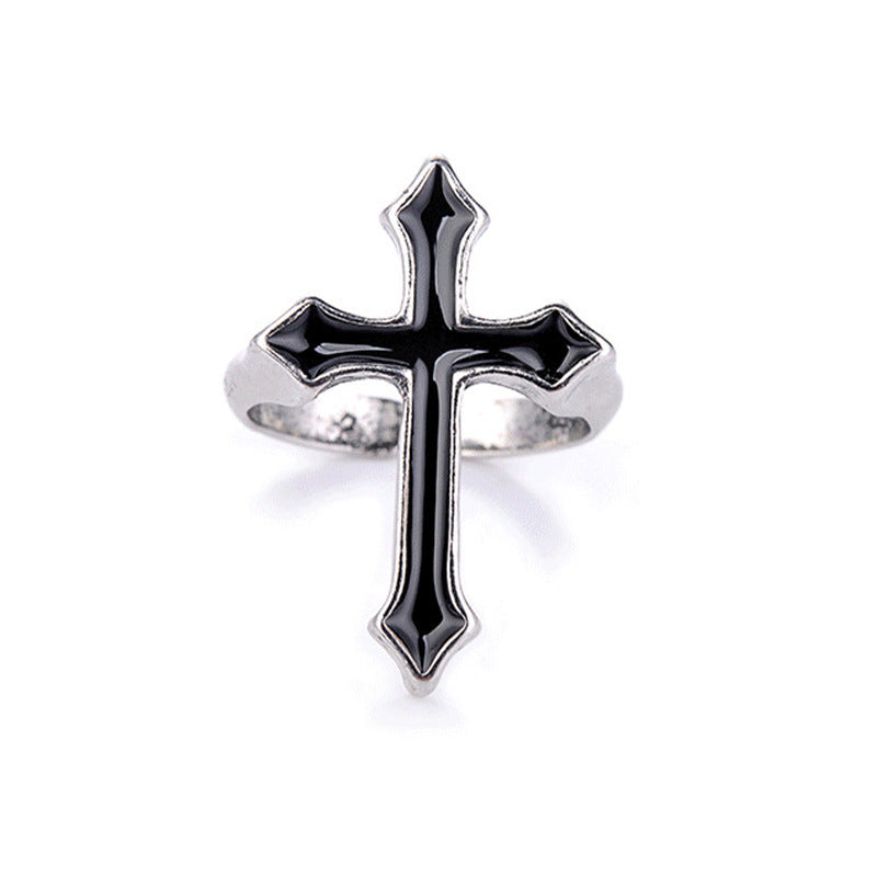 Stylish Cross Ring Made of Stainless Steel Stornfield