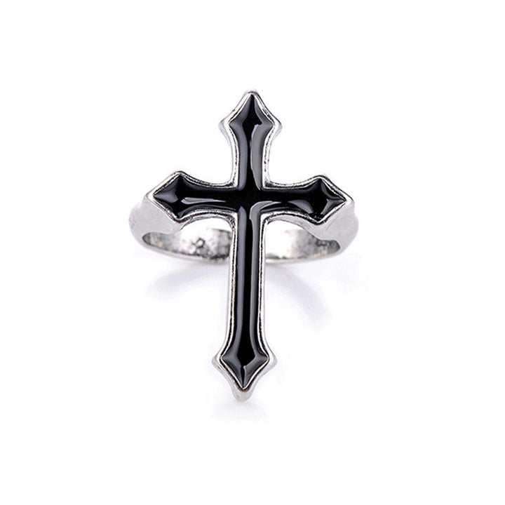 Stylish Cross Ring Made of Stainless Steel Stornfield