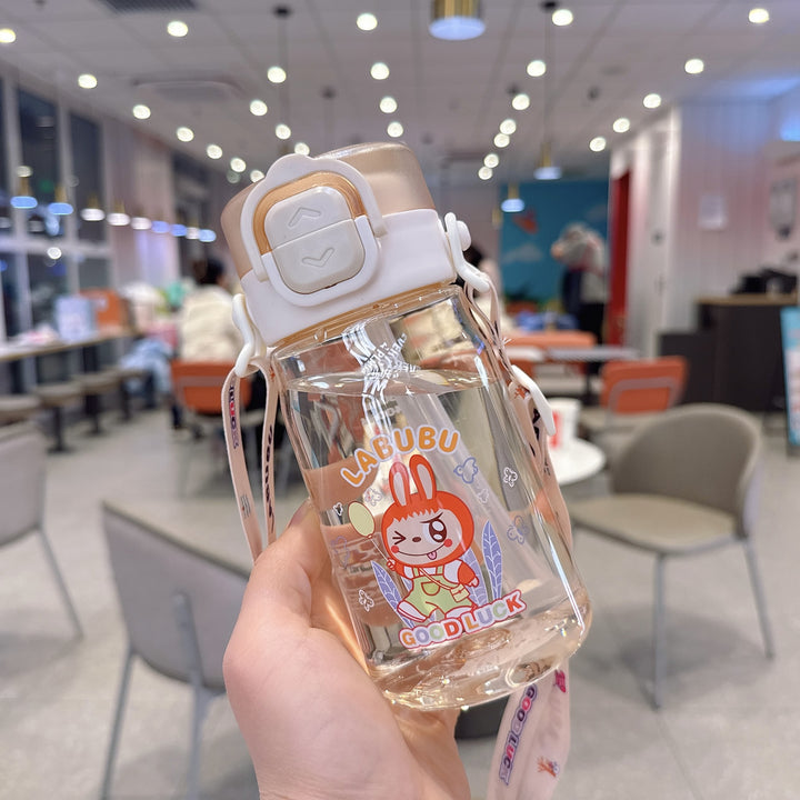 Women's Child-Safe Water Bottle with Practical Silicone Strap Stornfield