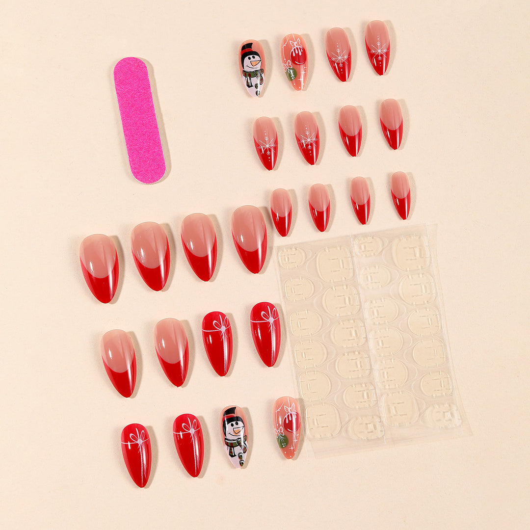 Festive Holiday-Themed Nail Art Extensions Stornfield