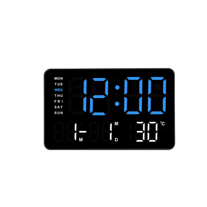 Digital Wall Clock with Temperature and Date Display Stornfield