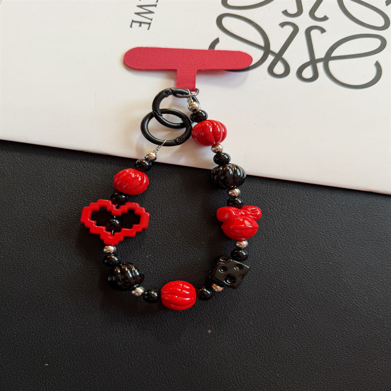Decorative Beaded Charm Keychain Stornfield 1790135885