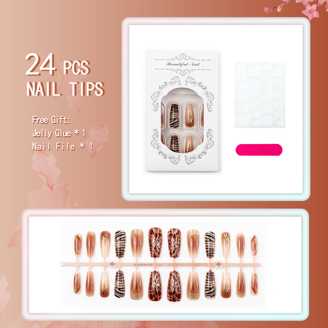 Artistic Luxury Themed Press-On Nail Set