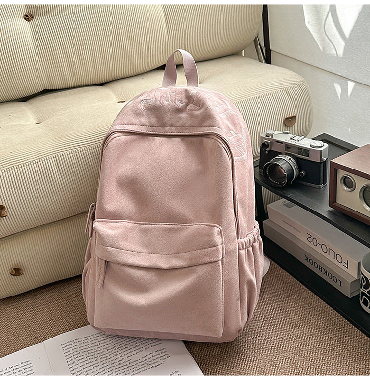 Casual Suede School Backpack Stornfield
