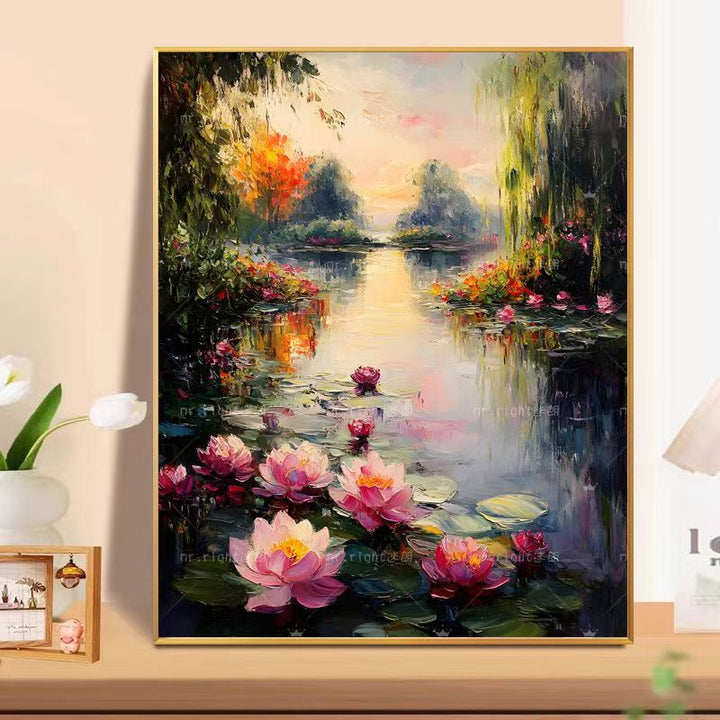 Floral Landscape Oil Painting Wall Art Stornfield