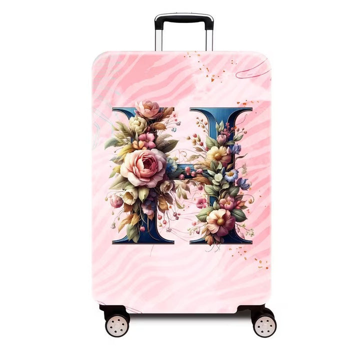 Ladies hard shell suitcase with luxurious floral design Stornfield