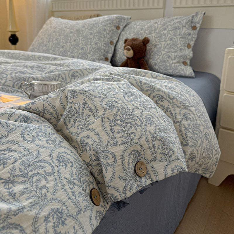 Elegant Floral Patterned Duvet Cover Set