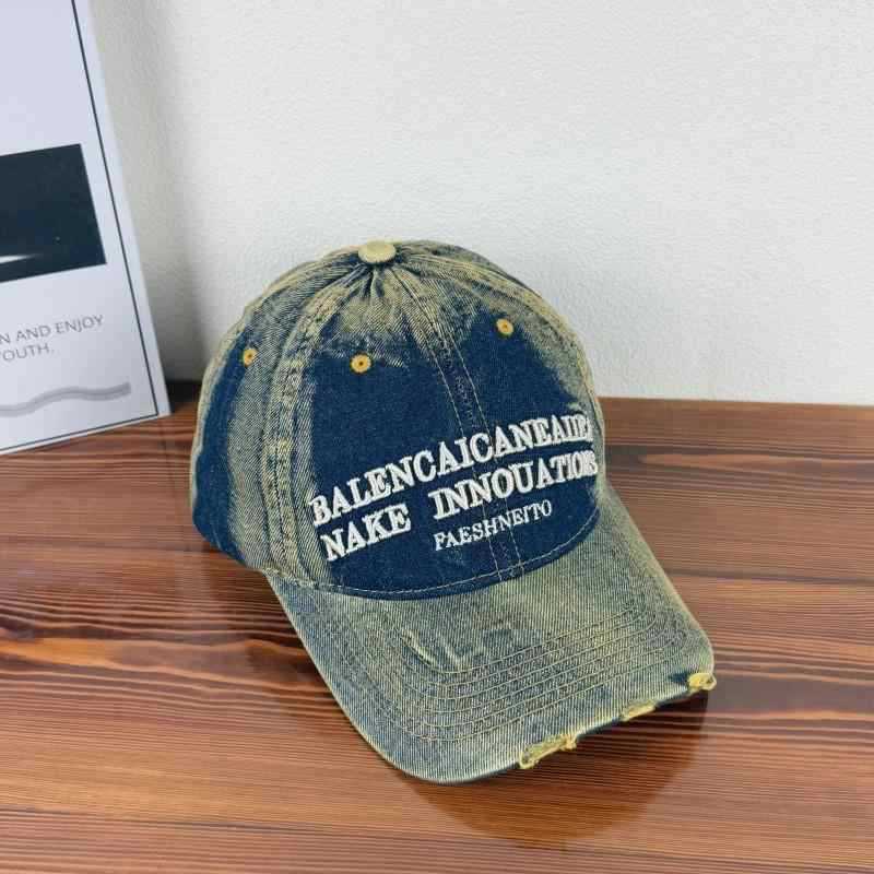Unisex Vintage-Inspired Distressed Denim Baseball Cap Stornfield
