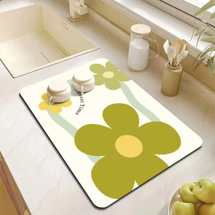 Floral Patterns Kitchen Mat Stornfield