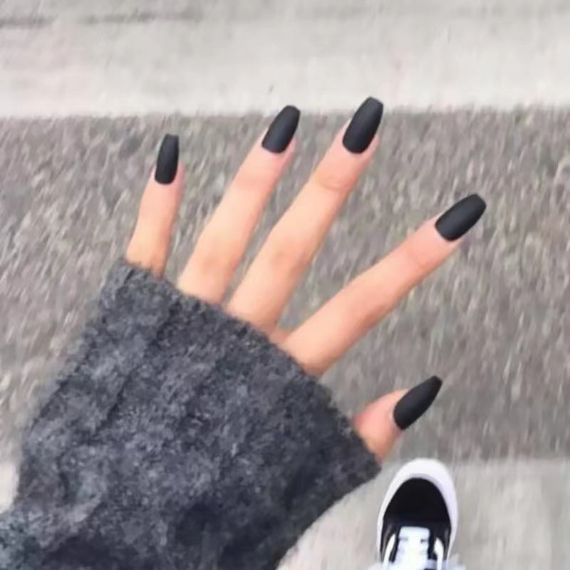 Frosted artificial nails in an elegant design Stornfield