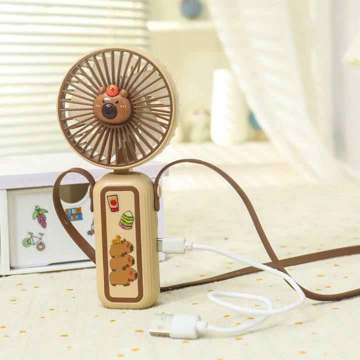 Women's Portable Mini Hand Fan with Cute Animal Design Stornfield