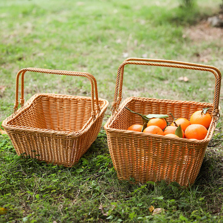 Unisex Handcrafted Basket with Sturdy Handles Stornfield