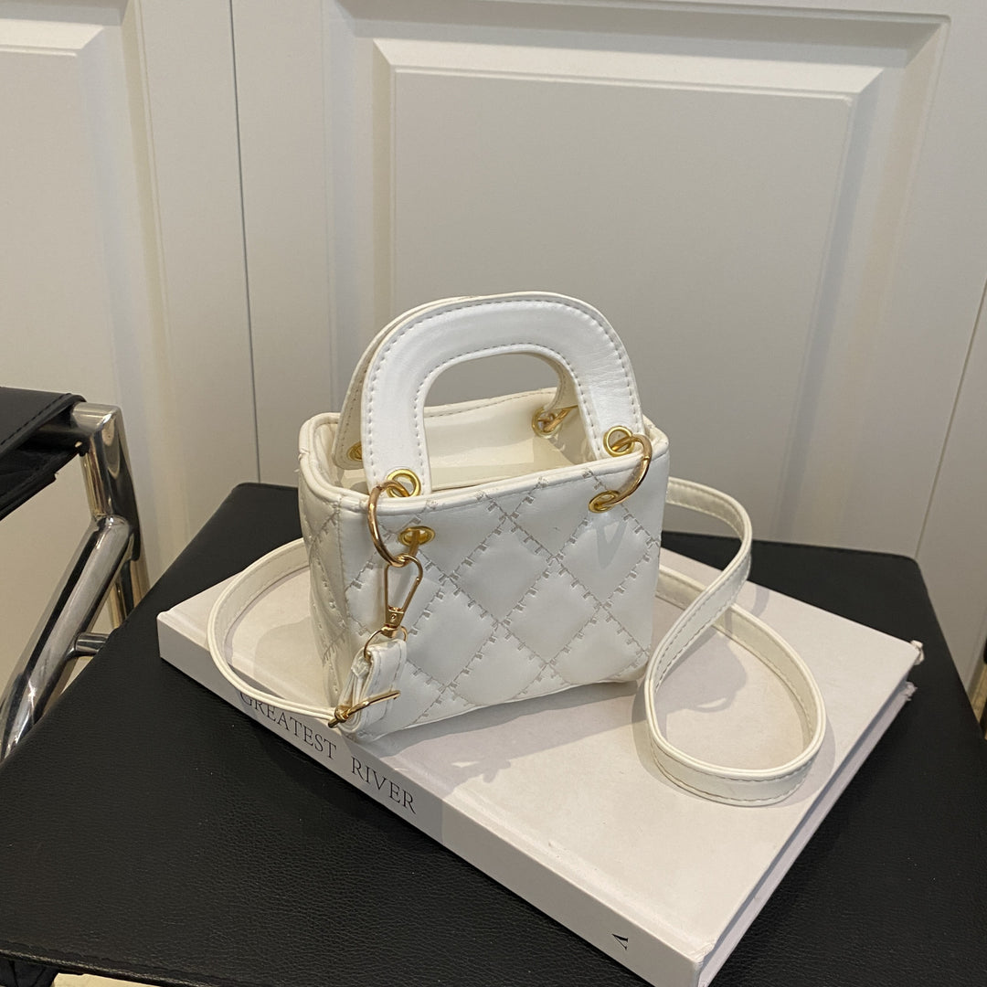 Quilted Patent Mini Satchel